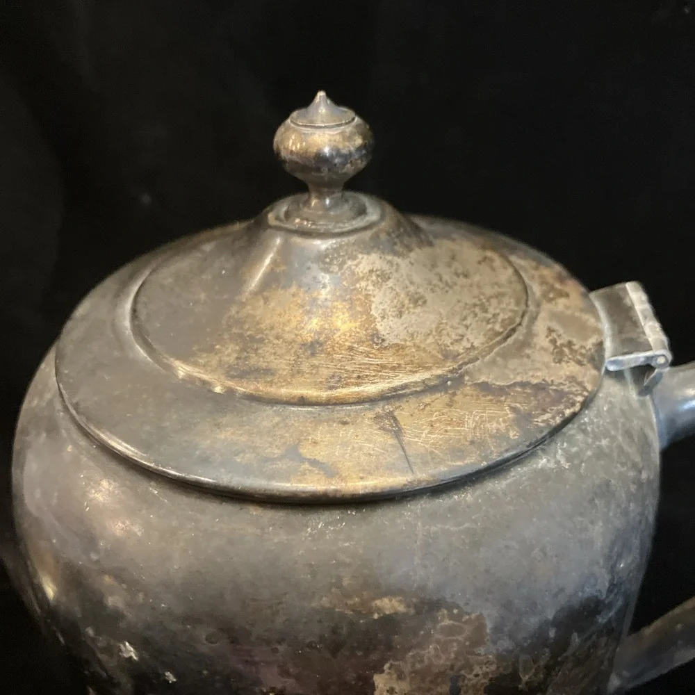 Set of 2 FB Rogers Co 1883 Silver-plate Tea /Coffee Pot (w/lid) Creamer (no lid)